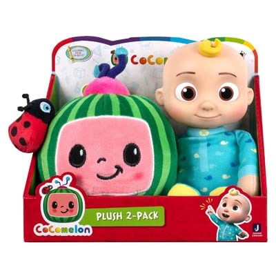 COCOMELON Maskotka JJ i pluszowe logo 2-pak, pluszak